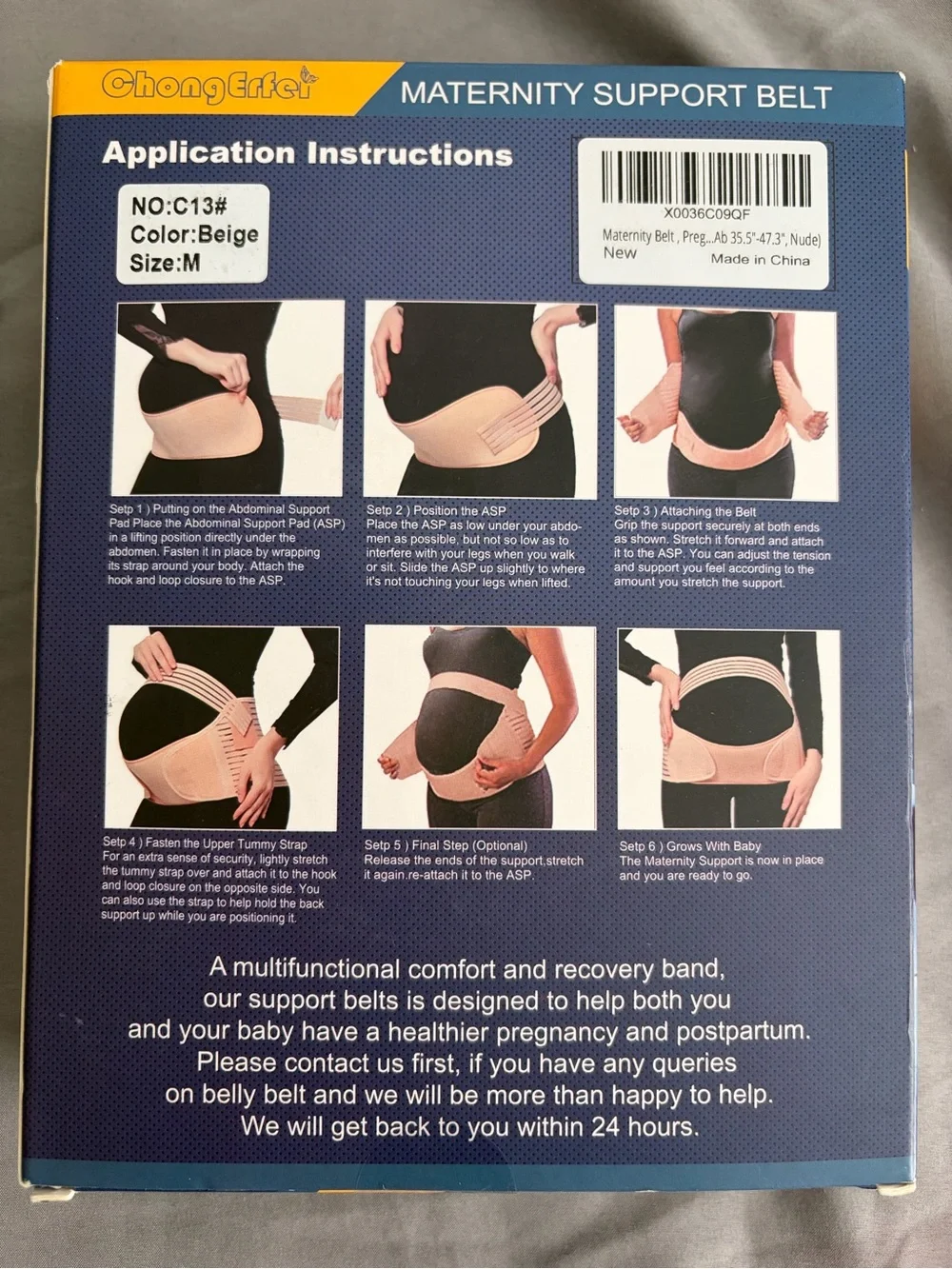 Maternity Support Belt - Adjustable Pregnancy Belly Band